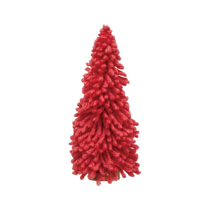 Fabric Yarn Tree with Wood Base - Pink
