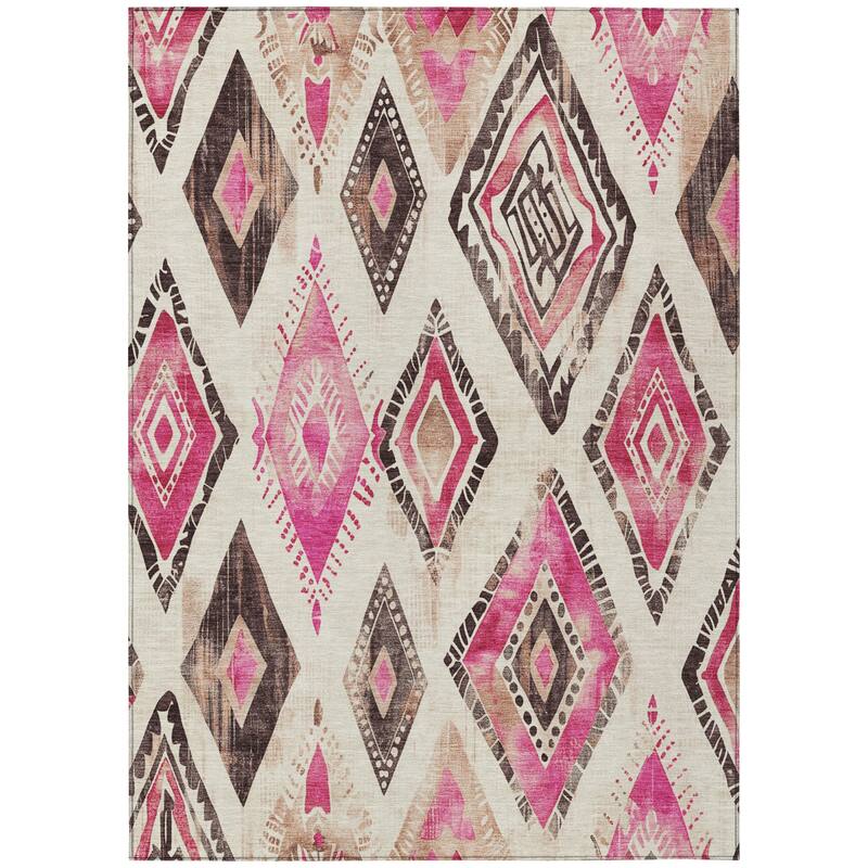 HomeRoots Aztec Transitional Rectangle Outdoor Rug