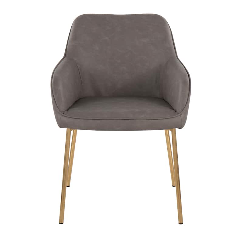 Silver Orchid Galotti Gold Upholstered Dining Chair (Set of 2)