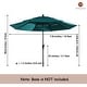 preview thumbnail 5 of 58, 10ft Patio Market Umbrella with Double Airvent