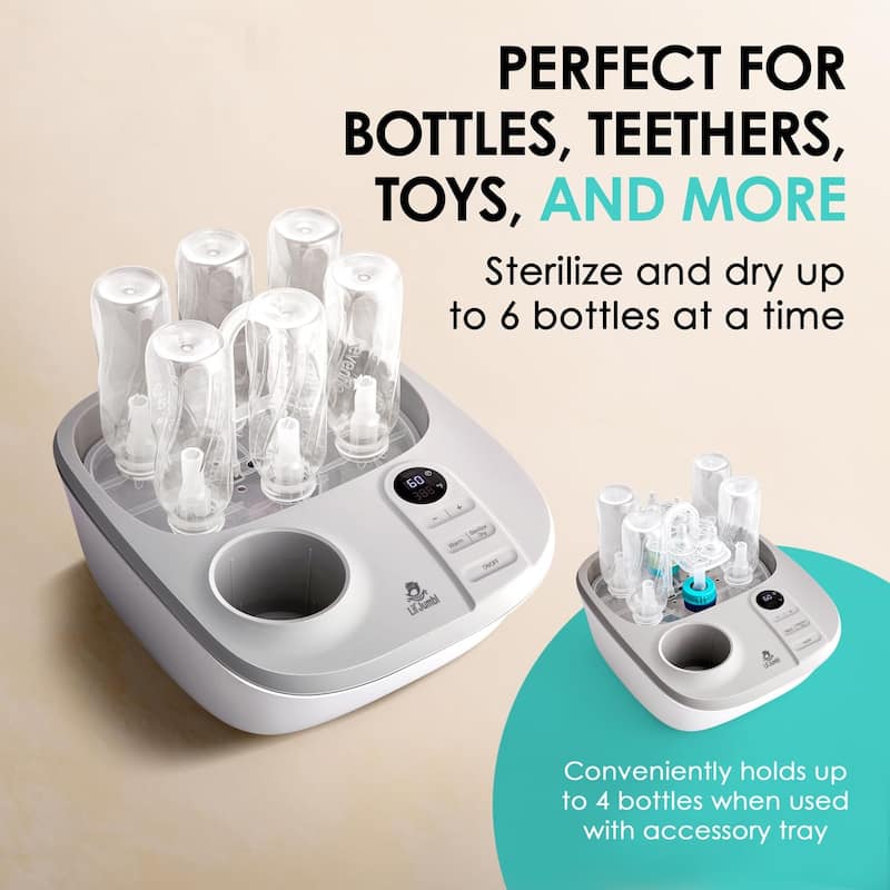 Lil' Jumbl 2-in-1 Baby Bottle Warmer & Sterilizer Dryer for Milk & Steam