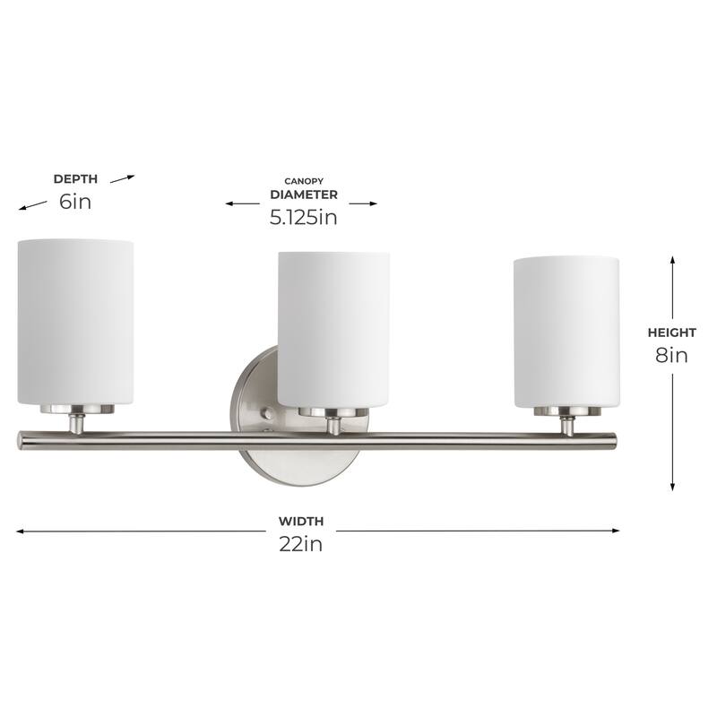 Replay Collection Three-Light Bath & Vanity - 7.875" x 22" x 6"