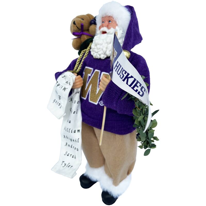 NCAA 12" University of Washington Proud Santa