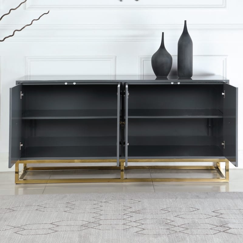 Strick & Bolton Selena Goldtone 4-door Sideboard