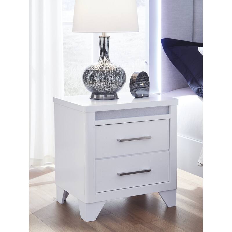 Signature Design by Ashley Stenluxe White Nightstand