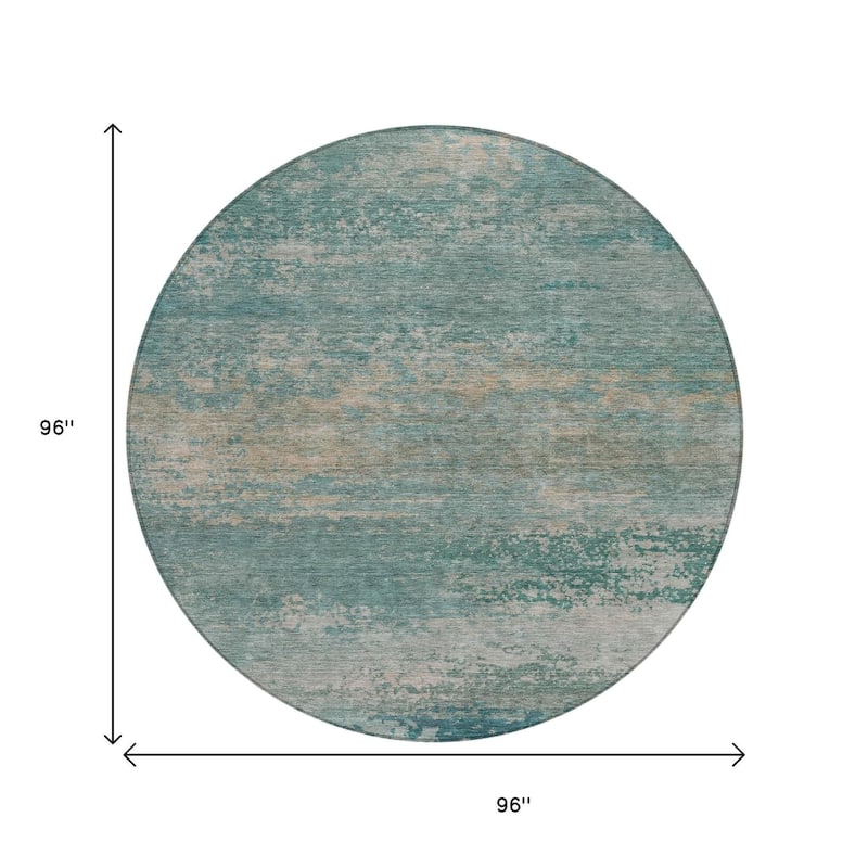 HomeRoots Abstract Transitional Rectangle Outdoor Rug