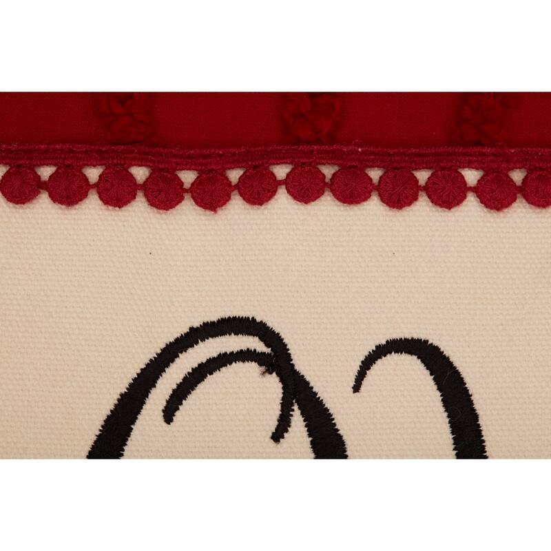 Chenille Christmas Ho Ho Ho Pillow 14x22