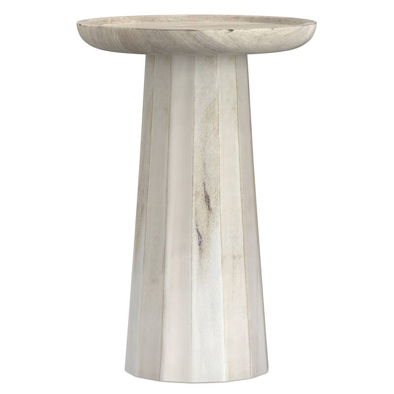 WYNDENHALL Kimball SOLID WOOD 13 inch Wide Round Contemporary Wooden Accent Table