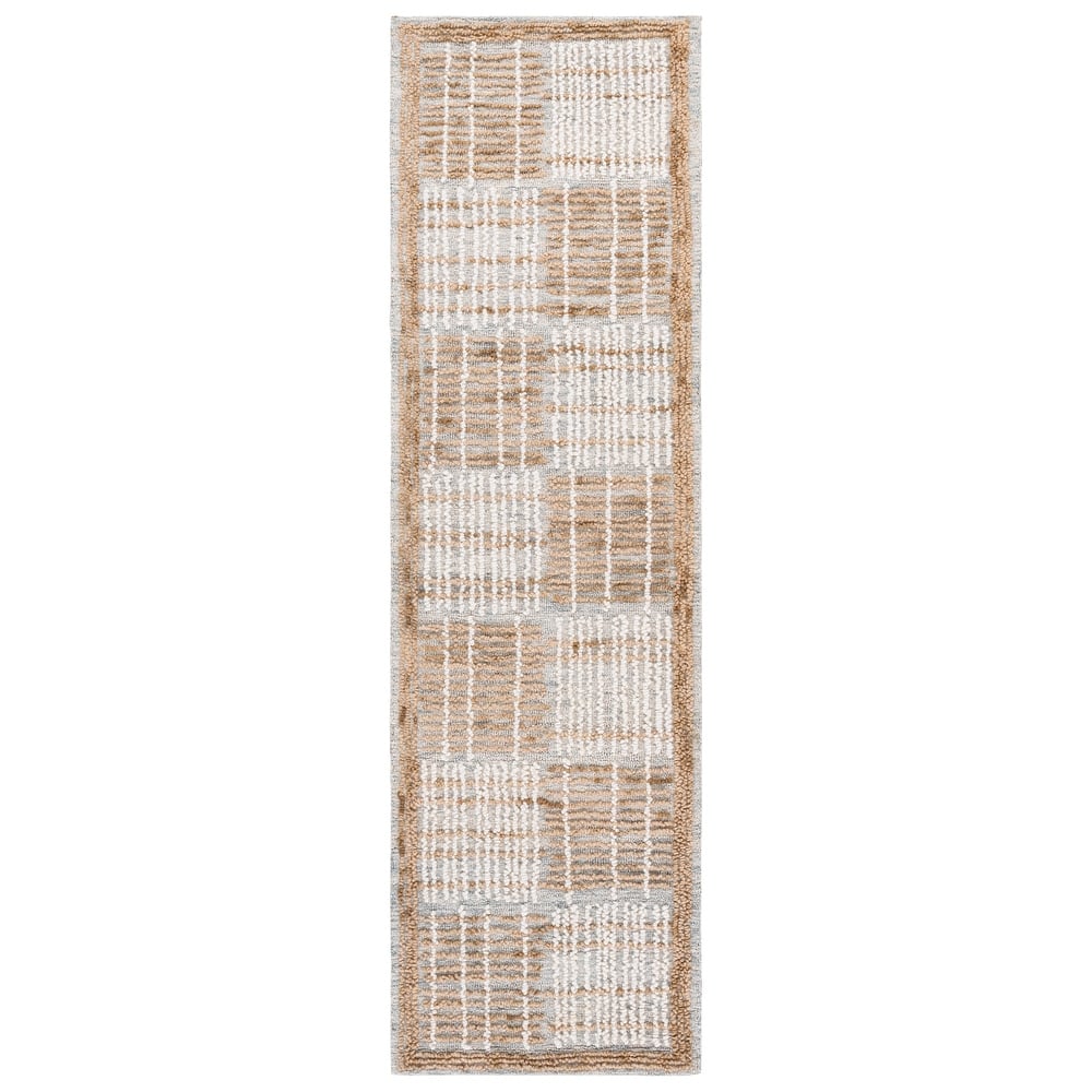 SAFAVIEH Handmade Abstract Anoek Checkered Wool Rug