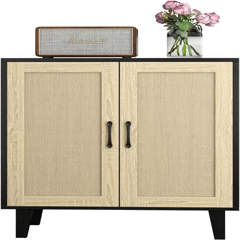 Buffet Sideboard Cabinet - 15"D x 27.25"W x 34.45"H