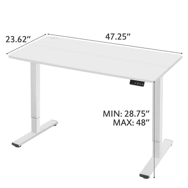 dimension image slide 4 of 5, Homall Electric Height Adjustable Standing Office Desk