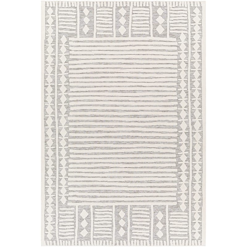 Livabliss Kaidi Global Stripe Outdoor Area Rug
