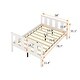 preview thumbnail 8 of 22, Full Size Classic Modern Design Wood Platform Bed Bed Frame with Footboard and Headboard