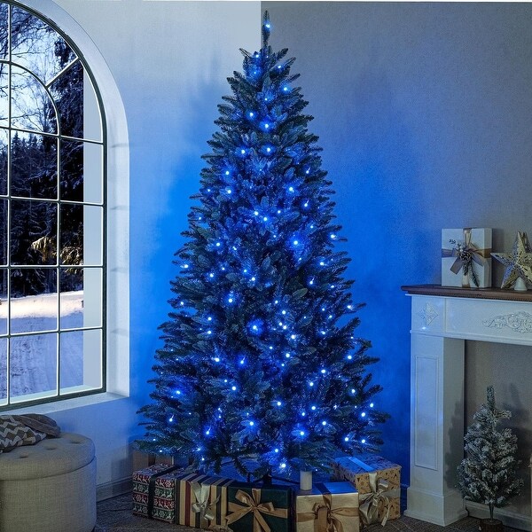 6.5 ft pre lit christmas tree multicolor outlet