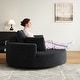 preview thumbnail 14 of 89, GDFStudio - Lavelle Corduroy 360 Degree Swivel Chair Fluffy Modern Sleeper