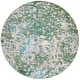 preview thumbnail 54 of 77, SAFAVIEH Madison Gudlin Modern Abstract Watercolor Rug 3' x 3' Round - Green/Turquoise