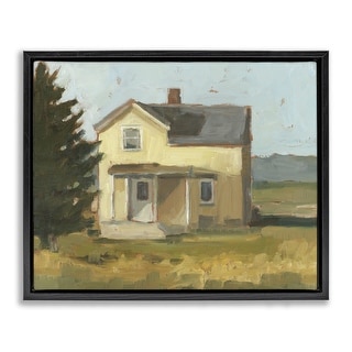 Stupell Secluded Cottage Study Framed Floater Canvas Wall Art Design By ...