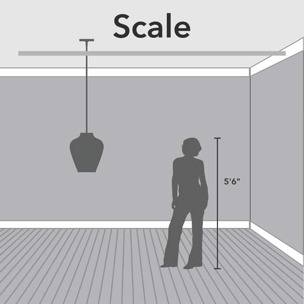 dimension image slide 3 of 5, Hunter Vidria 12" 1-Light Pendant - Kitchen Island, Dining Room, Entry - Contemporary, Transitional