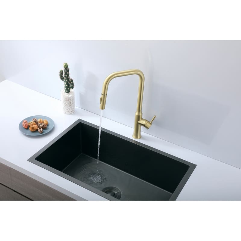 Indigo Home Single Handle Pull Down Sprayer Kitchen Faucet