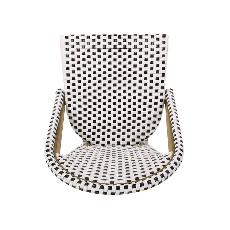 Elize Outdoor French Cafe Chairs (Set of 4) by Christopher Knight Home