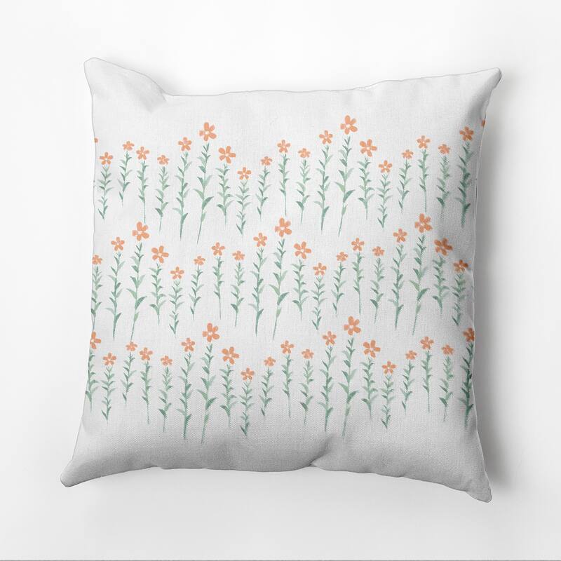 Periwinkle Stripe Outdoor Pillow - Orange - 16" x 16"