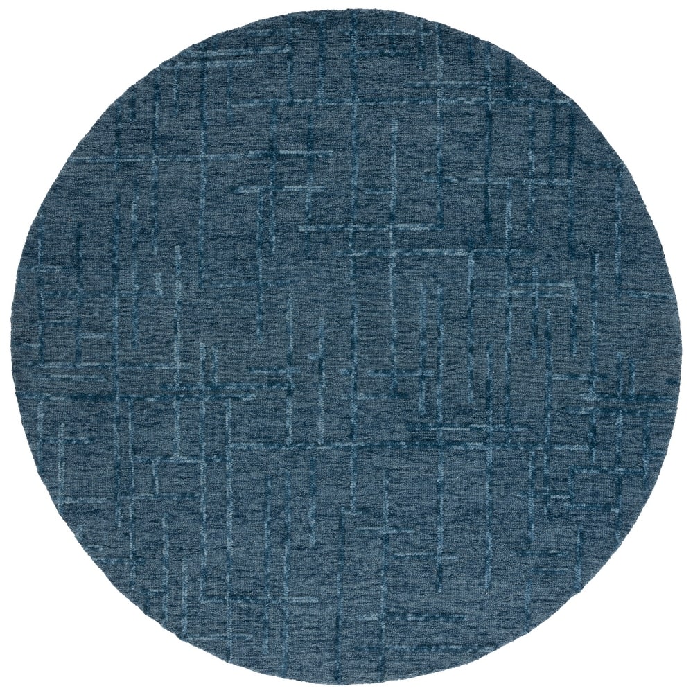 SAFAVIEH Handmade Ebony Agostina Modern & Contemporary Wool Rug