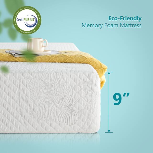 Sleeplanner 9 Inch Comfort Sleep Gel Memory Foam Mattress