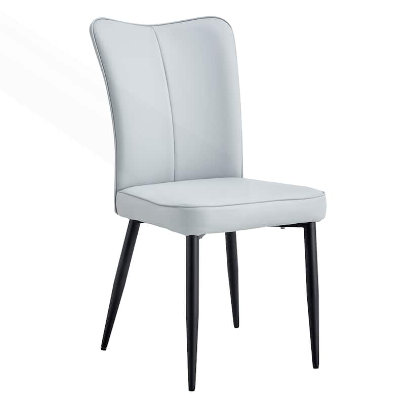 Modern Minimalist Dining Chairs with Comfortable Cushions and Stylish Metal Legs, Ideal for Various Rooms