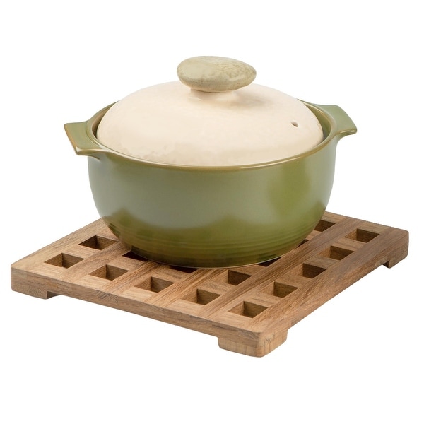 Teak Square Trivet