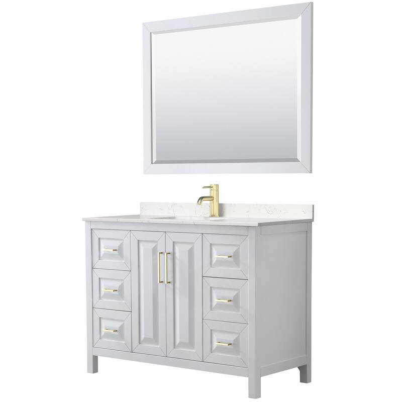 Wyndham Collection Daria 48" Free Standing Single Basin Vanity Set