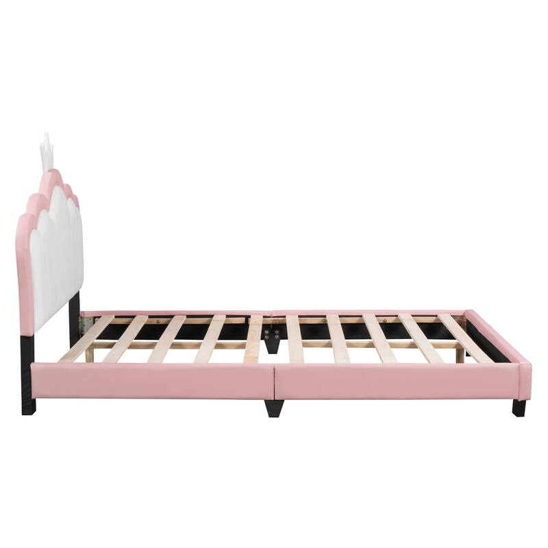 Full size Upholstered Princess Bed