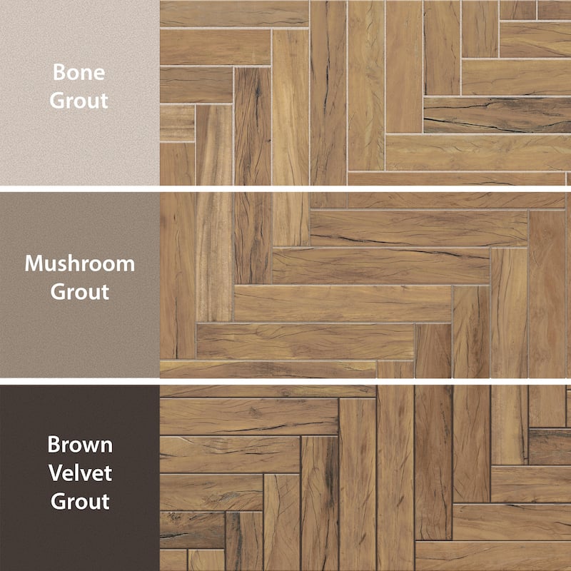 Merola Tile Kings Forest Natural 2-7/8" x 17-3/4" Ceramic Floor and Wall Tile