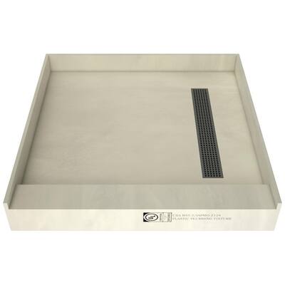 Tile Redi RT4848RPVC Redi Trench 48" x 48" Square Shower Base with