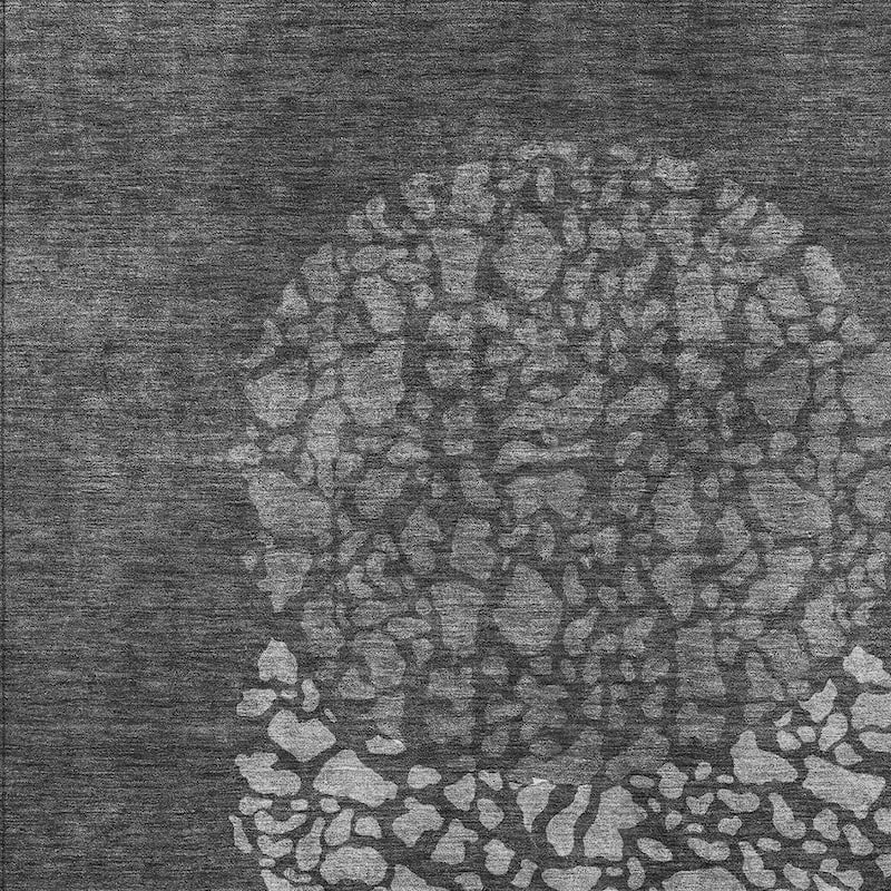 HomeRoots Abstract Transitional Rectangle Outdoor Rug