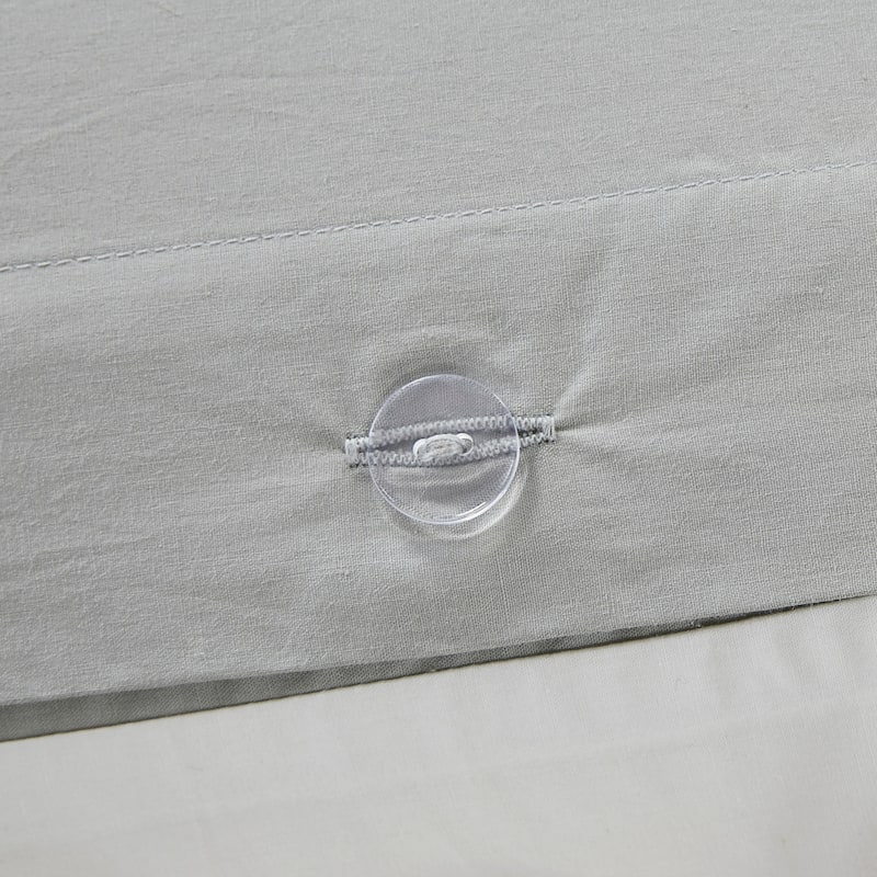 INK+IVY Nea Cotton Printed Duvet Cover Set with Trims