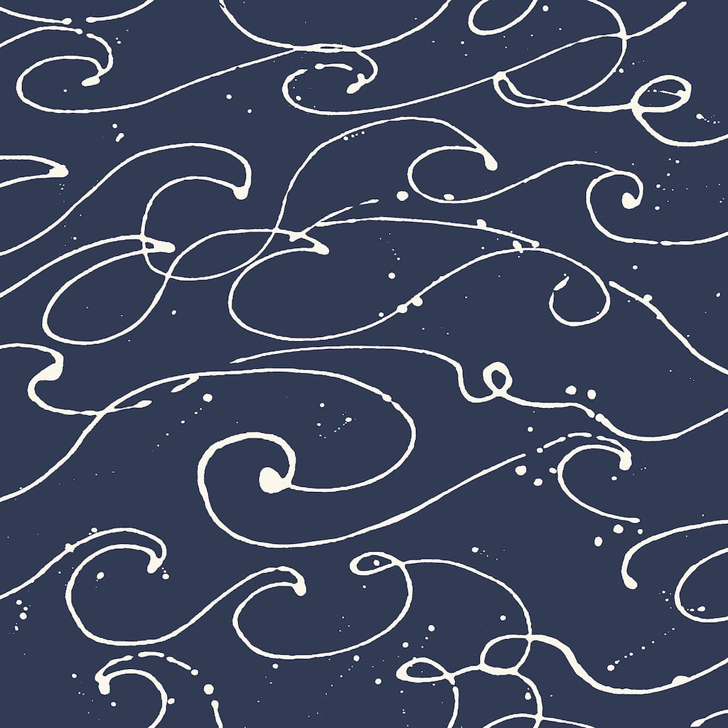 Chesapeake Kuroshio Navy Ocean Wave Wallpaper
