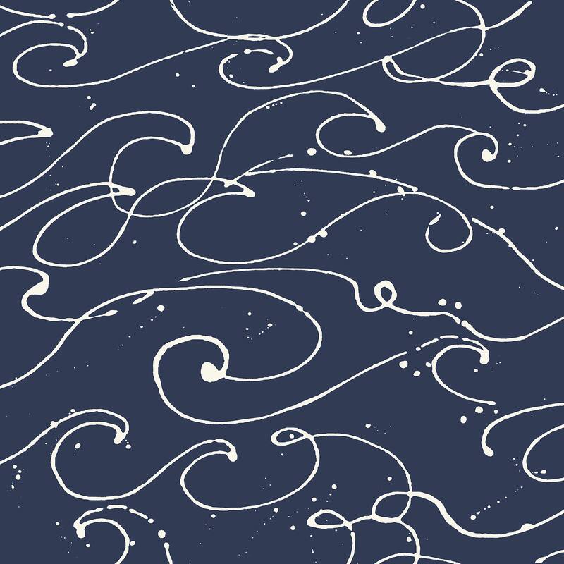 Chesapeake Kuroshio Navy Ocean Wave Wallpaper