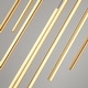 preview thumbnail 50 of 61, 8/12/18-Light Dimmable Integrated LED Chandelier Linear Kitchen Island Light
