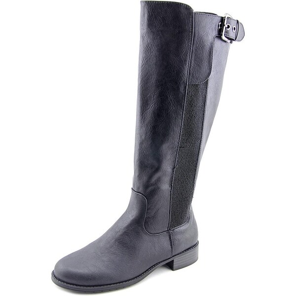 Unlisted Kenneth Cole Spare Star Wide Calf Round Toe Synthetic Knee High Boot