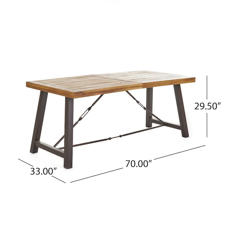 Puerto Acacia Wood 3-piece Picnic Dining Set by Christopher Knight Home