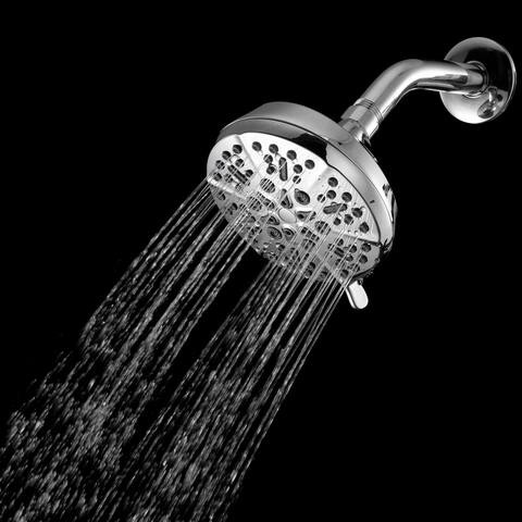 GZMR 5-Spray Patterns 5 in.Single Wall Mount Fixed Shower Head