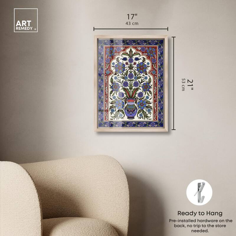 Royal Vase Bloom Shadowbox by Art Remedy