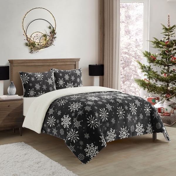 Ultra plush sherpa comforter deals