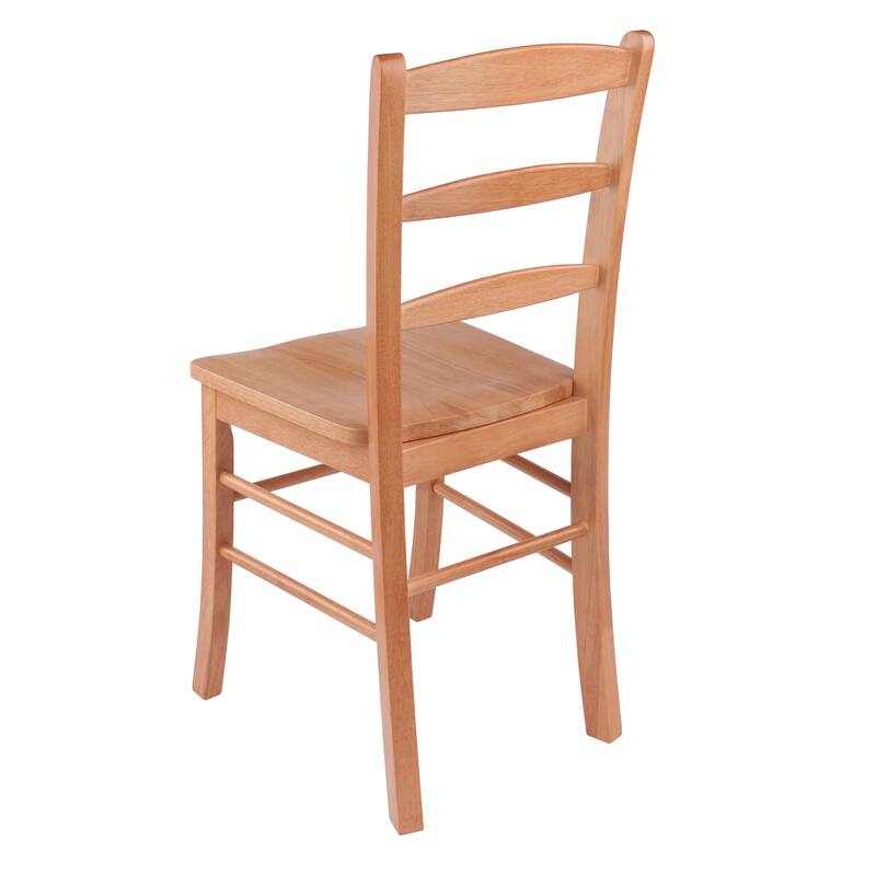 2-Pc Ladder-back Chair Set - 16.6 x 20.5 x 34.7 inches