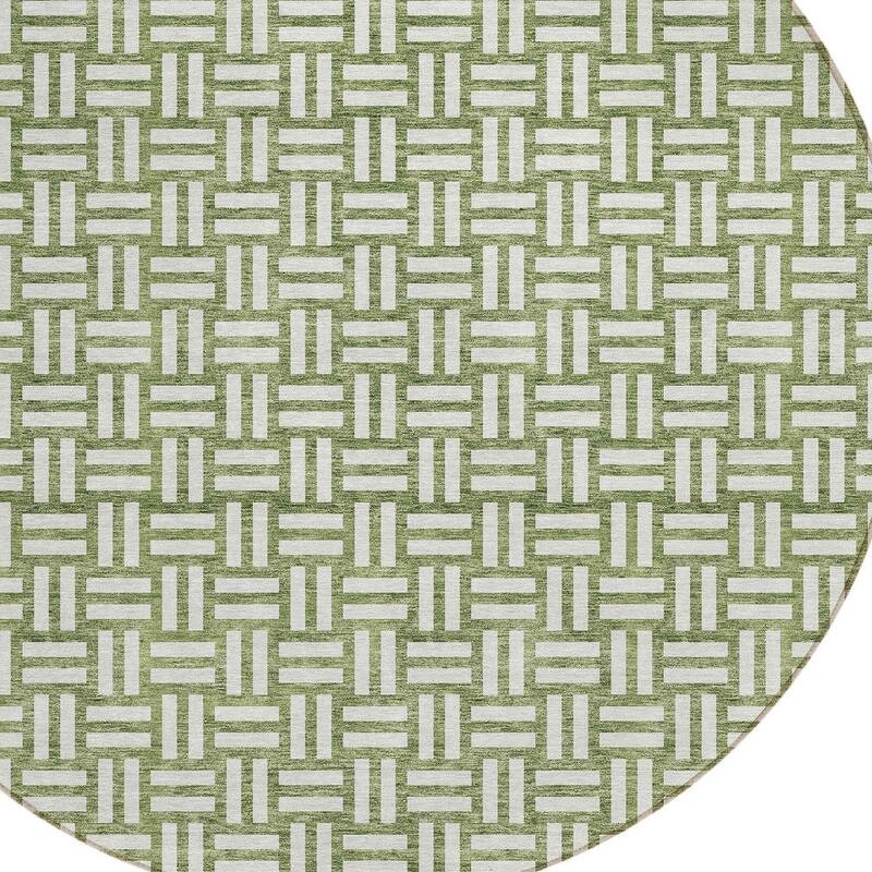 HomeRoots Geometric Transitional Rectangle Outdoor Rug