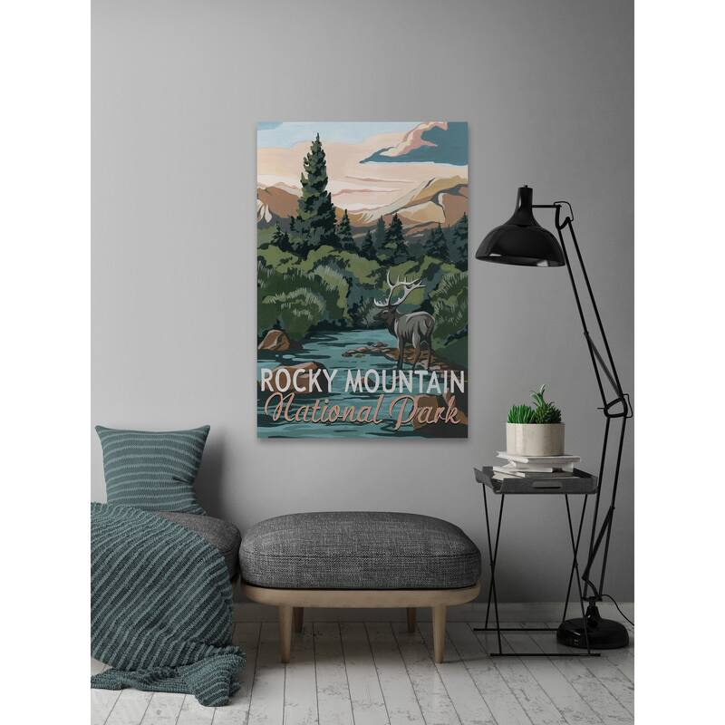 'Wildlife Paradise II' Painting Print on Wrapped Canvas