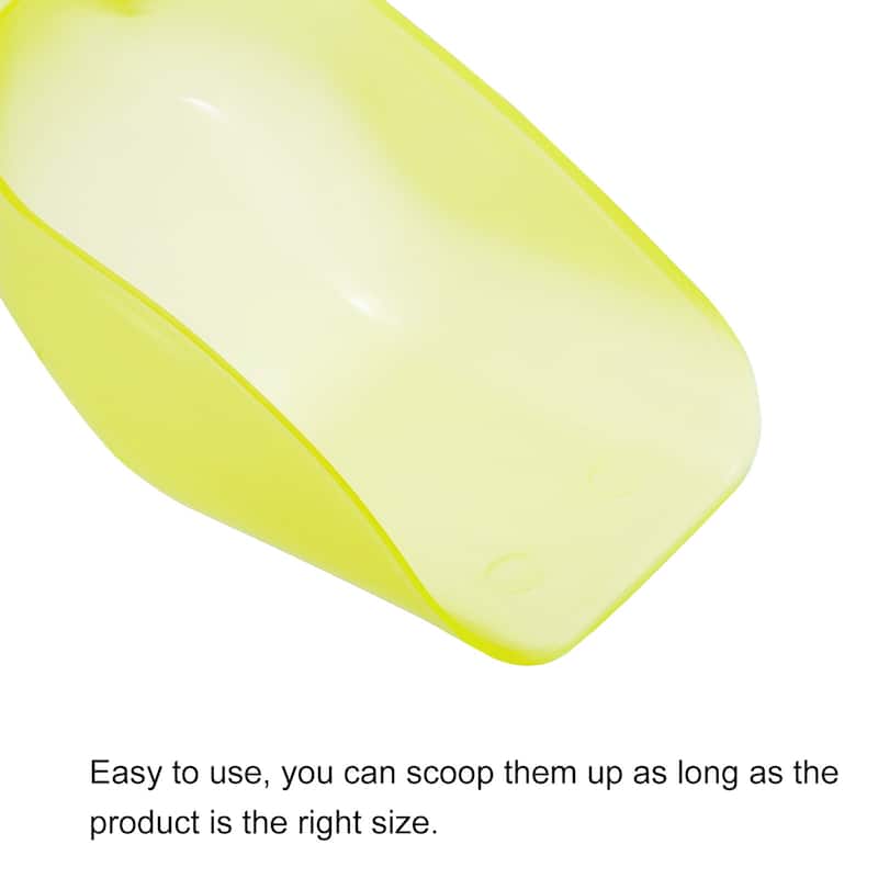 Ice Scoop Plastic 5.9x3.3x2.4" Flour Cereal Sugar Shovel Yellow