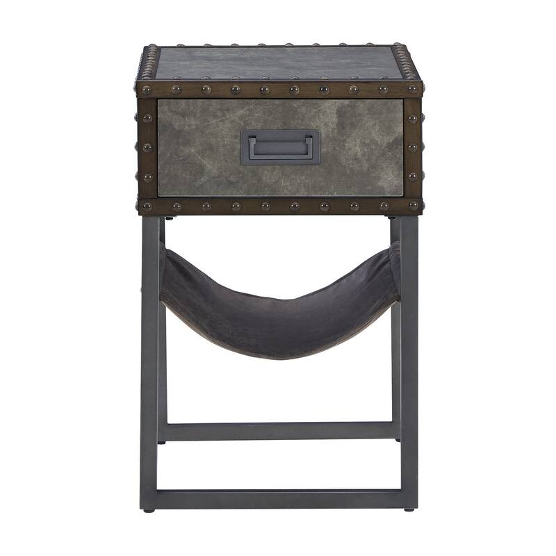 Ashley Furniture Derrylin Brown Chair Side End Table - 16"W x 25"D x 24"H