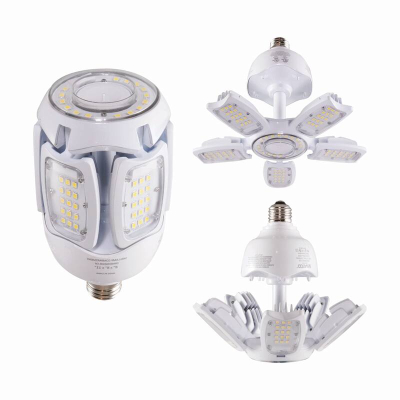 30 Watt LED HID Replacement 2700K Medium Base Adjustable Beam Angle 100-277 Volts - Clear