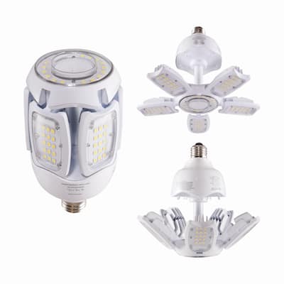 30 Watt LED HID Replacement 2700K Medium Base Adjustable Beam Angle 100-277 Volts - Clear